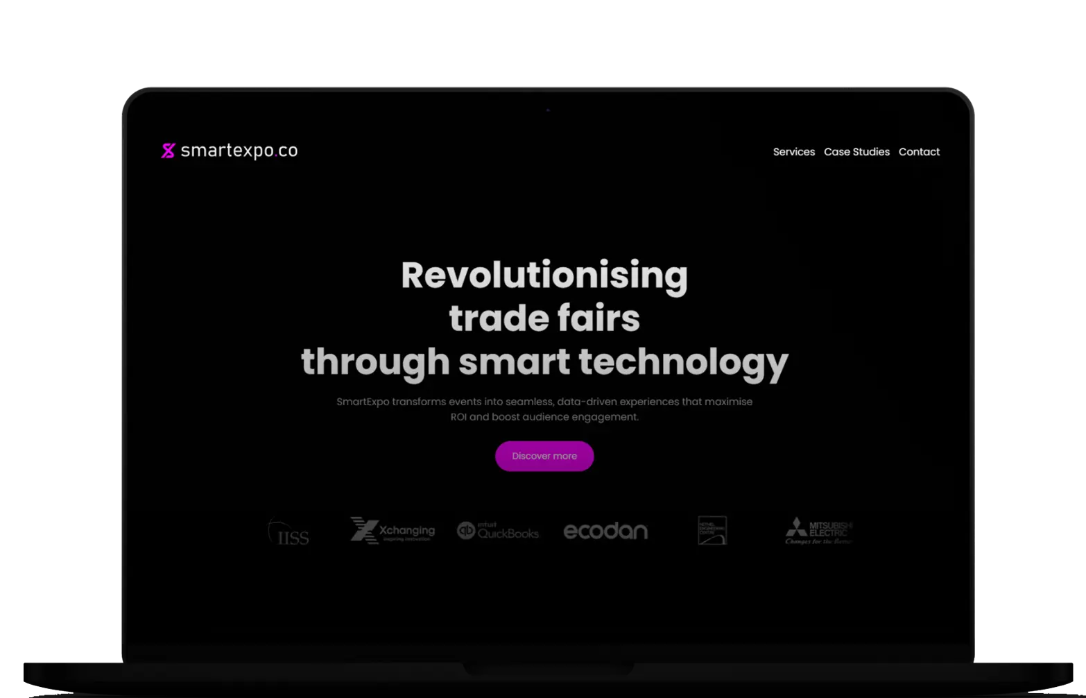 SmartExpo exhibition software interface showing interactive display features
